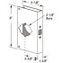 Defender Security 1-3/8in 9in Brass Lock Door Enforce, 2-1/8in Sgl Bore, 2-3/8in