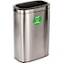 Alpine Industries 10.5-Gallon Stainless Steel Rectangular Liner Touchless Open