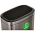 Alpine Industries 10.5-Gallon Stainless Steel Rectangular Liner Touchless Open