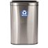 Alpine Industries 10.5 Gal Stainless Steel Rectangular Liner Touchless Open