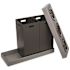 Alpine Industries 28 Gallon Black Corrugated Plastic 3-Compartment Indoor Trash