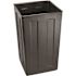 Alpine Industries Rugged 40 Gallon Outdoor Trash Container, With Advertisement