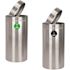 Alpine Industries 54 Gallon Ss Decorative Compost/can Recycle Package Of 2