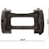 Alpine Industries Hd Interlocking Can Dolly Swivel Wheels, Black