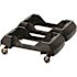 Alpine Industries Hd Interlocking Can Dolly Swivel Wheels, Black