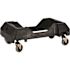 Alpine Industries Hd Interlocking Can Dolly Swivel Wheels, Black