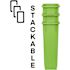 Alpine Industries Slim 23 Gal Lime Green Waste Receptacle Can Package Of 3