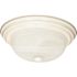 Satco Textured White Two-Light 13 Flush Fixture