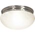 Satco Brushed NICKEL Two-Light Large Mushroom Flush Mount