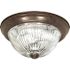 Satco Old Bronze Three-Light 15 Flush Mount 15 1/4'' X 6''