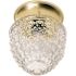 Satco Polished Brass One-Light 6 Ceiling Fixture