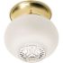 Satco Polished Brass One-Light 6 X 5-1/2'' Ball Fixture