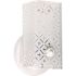 Satco Nuvo White One-Light 7 Vanity With Diamond U Channel Glass