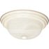 Satco Textured White Two-Light 11 Flush Fixture 11 3/8'' X 4 7/8''