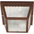 Satco Nuvo Old Bronze Two-Light 10 Carport Flush Mount, Textured Frosted Glass