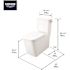 Grohe Eurocube 2-Piece 1.28 GPF Right Hand Lever Right Height Elongated Toilet