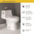 American Standard Colony Right Height Elongated One-Piece Toilet With Seat