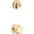 Kwikset Chelsea Handleset With Juno Knob Featuring Smartkey In Polished Brass