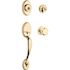 Kwikset Chelsea Handleset With Juno Knob Featuring Smartkey In Polished Brass