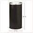 Safco Ash Urn, 10" Diameter X 20" Height, Black
