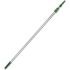 Unger Anodized Extruded Aluminum Pole Nylon Locking Collar, Telescopic 8 Foot