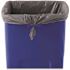 Rubbermaid Commercial Untchble Sqre Wste Rcptacle, 23 Gal, Plastic, Blue