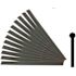 Unger Ergotec Replacement Squgee Blades, 18"w, Black Rber, Soft, Package Of 12