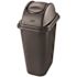 Rubbermaid Commercial Rectangular Free-Swinging Plastic Lids, Black
