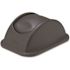 Rubbermaid Commercial Rectangular Free-Swinging Plastic Lids, Black