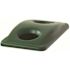Rubbermaid Commercial Sm Jm Btl Ad Cn Rg Top, 20.38w X 11.38d X 2.75h, Grn