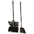 Rubbermaid Commercial Lby PRO Upriht Dustpn, W/cvr, Plastic Pan/metal Handl, Blk