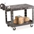 Rubbermaid Commercial Flt Sf Uty Ct,ptc,2 Sls,500lb Cpy,19.19x 37.88x 33.33,bk