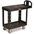 Rubbermaid Commercial Flt Sf Uty Ct,ptc,2 Sls,500lb Cpy,19.19x 37.88x 33.33,bk