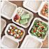World Centric Fiber Hinged Containers 9.2 X 9.1 X 3.2 Case Of 300