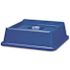 Rubbermaid Commercial Untouchable Bottle & Can Recycling Top, Square, Blue