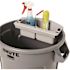 Rubbermaid Commercial Maid Caddy, 2-Comp, 16w X 9f X 5h", Gray