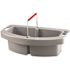 Rubbermaid Commercial Maid Caddy, 2-Comp, 16w X 9f X 5h", Gray