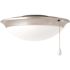 Progress Lighting Airpro One Light Led Universal Ceiling Fan Kit Brushed Nickel