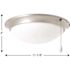 Progress Lighting Airpro One Light Led Universal Ceiling Fan Kit Brushed Nickel