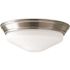Progress Lighting LED 13-3/4" Brushed NICKEL One-Light Flush Mount Fixture