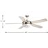 Progress Lighting Fresno 60 In. 5-Blade LED Ceiling Fan W/ Light (Brushed Nickel)