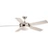 Progress Lighting Fresno 60 In. 5-Blade LED Ceiling Fan W/ Light (Brushed Nickel)