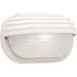 Progress Lighting White One-Light Partially Shaded Wall Bracket Polycarbonate