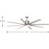 Progress Lighting Vast 72 In. 8-Blade LED Ceiling Fan W/ Light (Brushed Nickel)