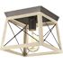 Progress Lighting LED Briarwood Graphite One-Light Flush Mount Fixture