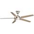 Progress Lighting Signature Plus II 54 In. 5-Blade LED Ceiling Fan W/ Light (Brushed Nickel)