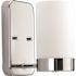 Progress Lighting Elevate One-Light Chrome Bath Fixture With Etched White Glass