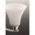 Progress Lighting Joy Two Light Antique Bronze Bath Light, Light Umber Glass