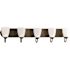 Progress Lighting Gather Collection Antique Bronze Five-Light Bath Fixture