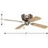 Progress Lighting Airpro 42 In Hugger-Mount Indoor Ceiling Fan (Brushed Nickel)
